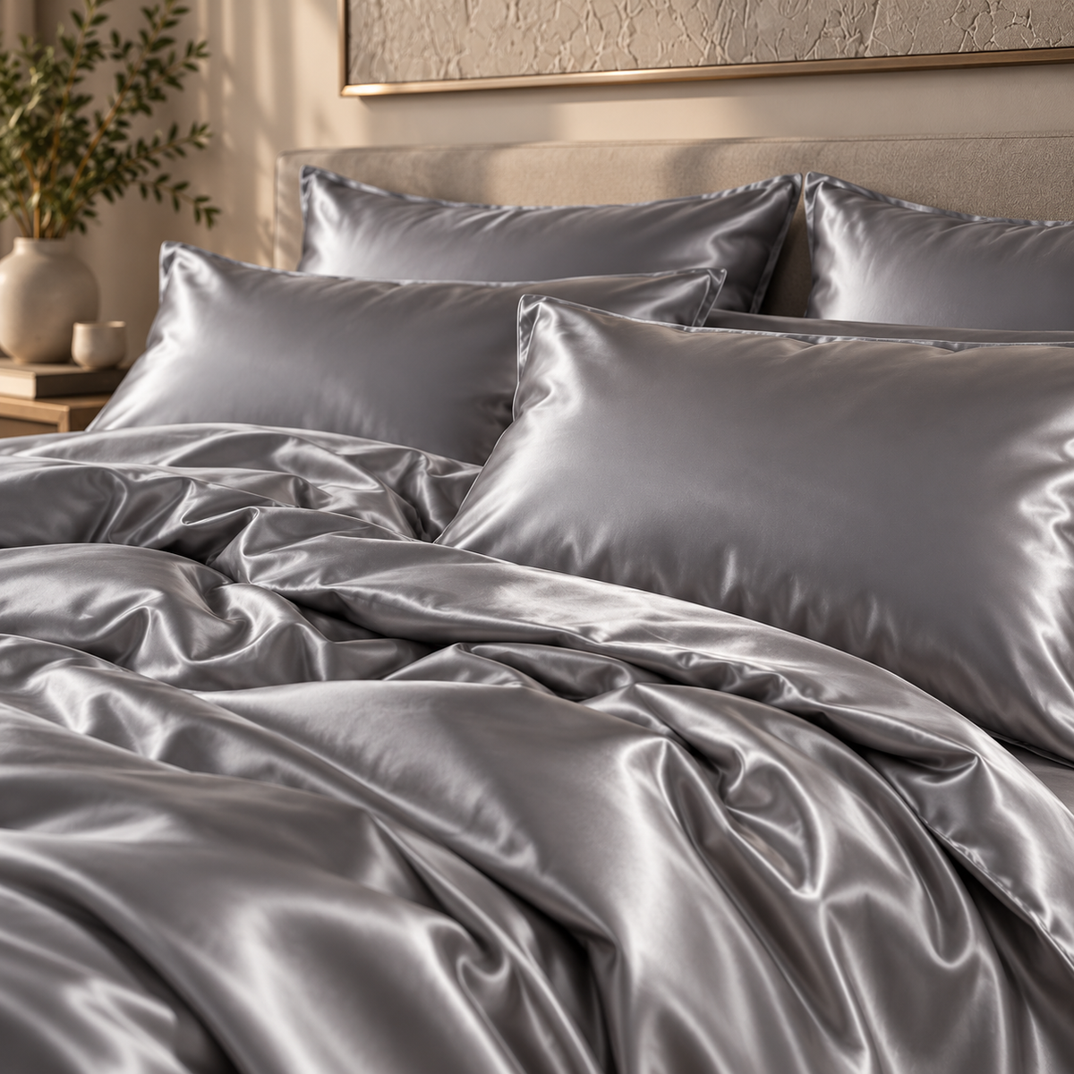 Satin Duvet Cover and Sheets