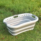 Collapsible Laundry Basket Foldable Space-Saving Design with Carry Handles 67L