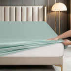 Luxury Satin Silk Bedding Set 6 Piece Duvet Cover Fitted Sheet & Pillowcases Single Double King Super King