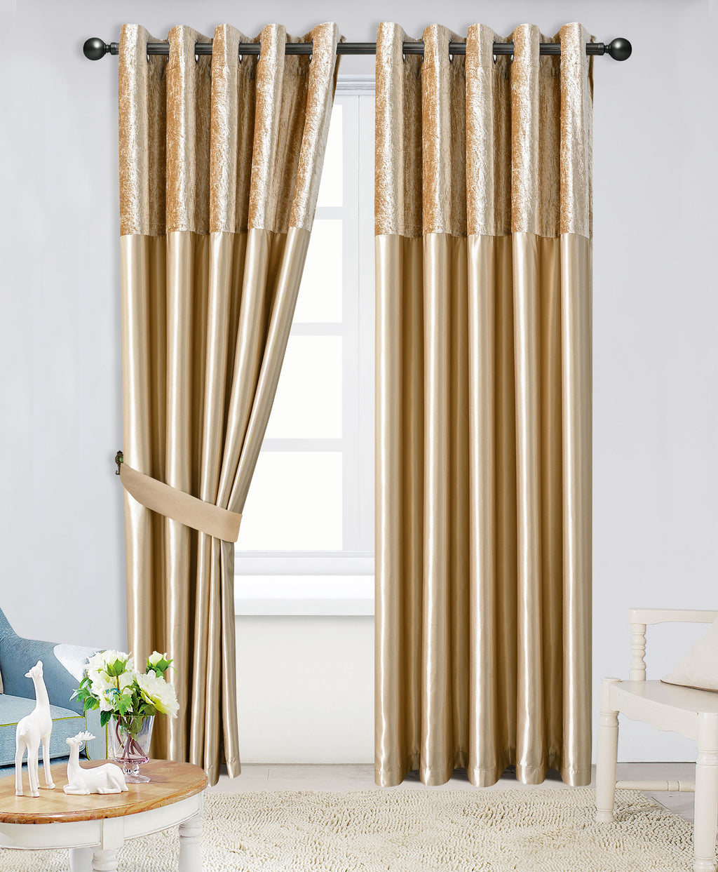 Silk Velvet Curtains – Luxury Blackout Style Panel Pair