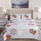 Luxury 3 Piece Bedding Set – Soft Microfibre Bedspread with Pillowcases | Lightweight & Cosy Bedspread-Milan