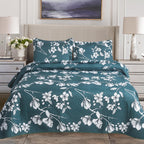 MillPrice Quilted 3-Piece Bedspread Set – Elegant Layered Comfort with Coordinated Pillowcases