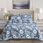 Luxury 3 Piece Bedding Set – Soft Microfibre Bedspread with Pillowcases | Lightweight & Cosy Bedspread-Milan