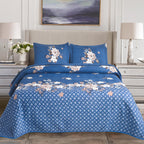Luxury 3 Piece Bedding Set – Soft Microfibre Bedspread with Pillowcases | Lightweight & Cosy Bedspread-Milan