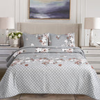 Luxury 3 Piece Bedding Set – Soft Microfibre Bedspread with Pillowcases | Lightweight & Cosy Bedspread-Milan
