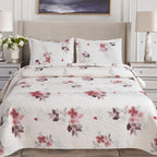 MillPrice Quilted 3-Piece Bedspread Set – Elegant Layered Comfort with Coordinated Pillowcases