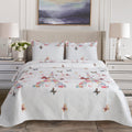 MillPrice Quilted 3-Piece Bedspread Set – Elegant Layered Comfort with Coordinated Pillowcases