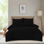MillPrice Luxury 3-Piece Microfibre Duvet Cover Set – Single, Double, King & Super King
