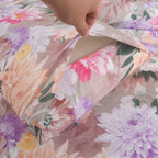 3pcs Printed Floral Duvet Set, Soft Bedding Set for Single Double King Super King, Elegant Duvet Cover Set with Pillowcases
