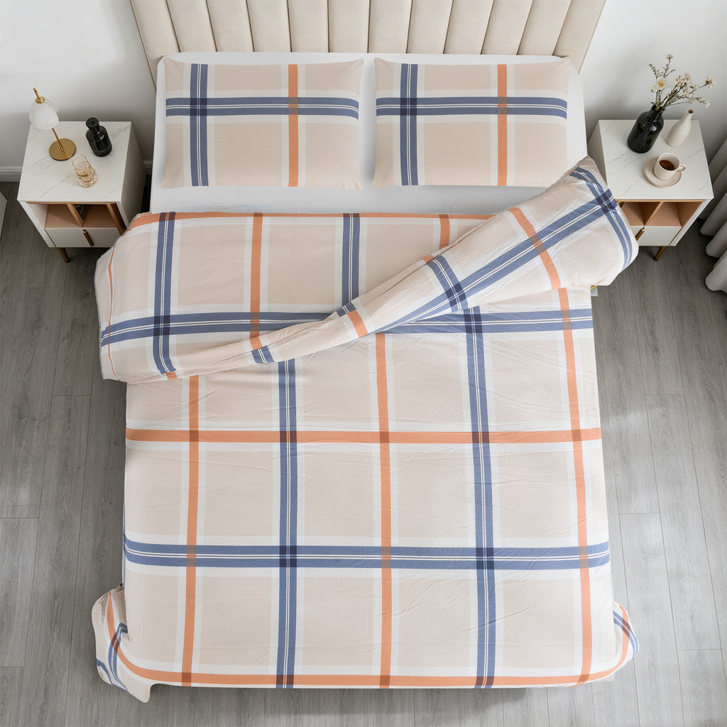 3pcs Printed Floral Duvet Set, Soft Bedding Set for Single Double King Super King, Elegant Duvet Cover Set with Pillowcases