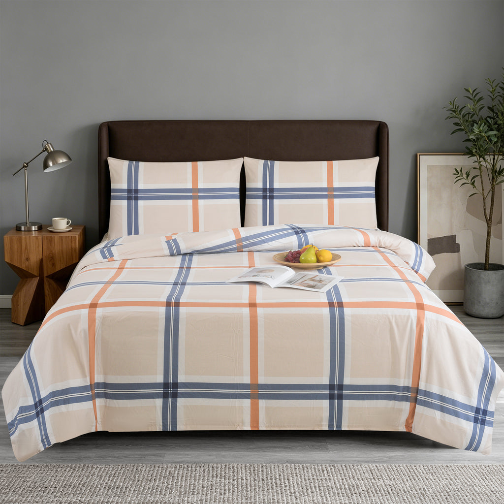 3pcs Printed Floral Duvet Set, Soft Bedding Set for Single Double King Super King, Elegant Duvet Cover Set with Pillowcases