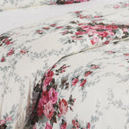 3pcs Printed Floral Duvet Set, Soft Bedding Set for Single Double King Super King, Elegant Duvet Cover Set with Pillowcases