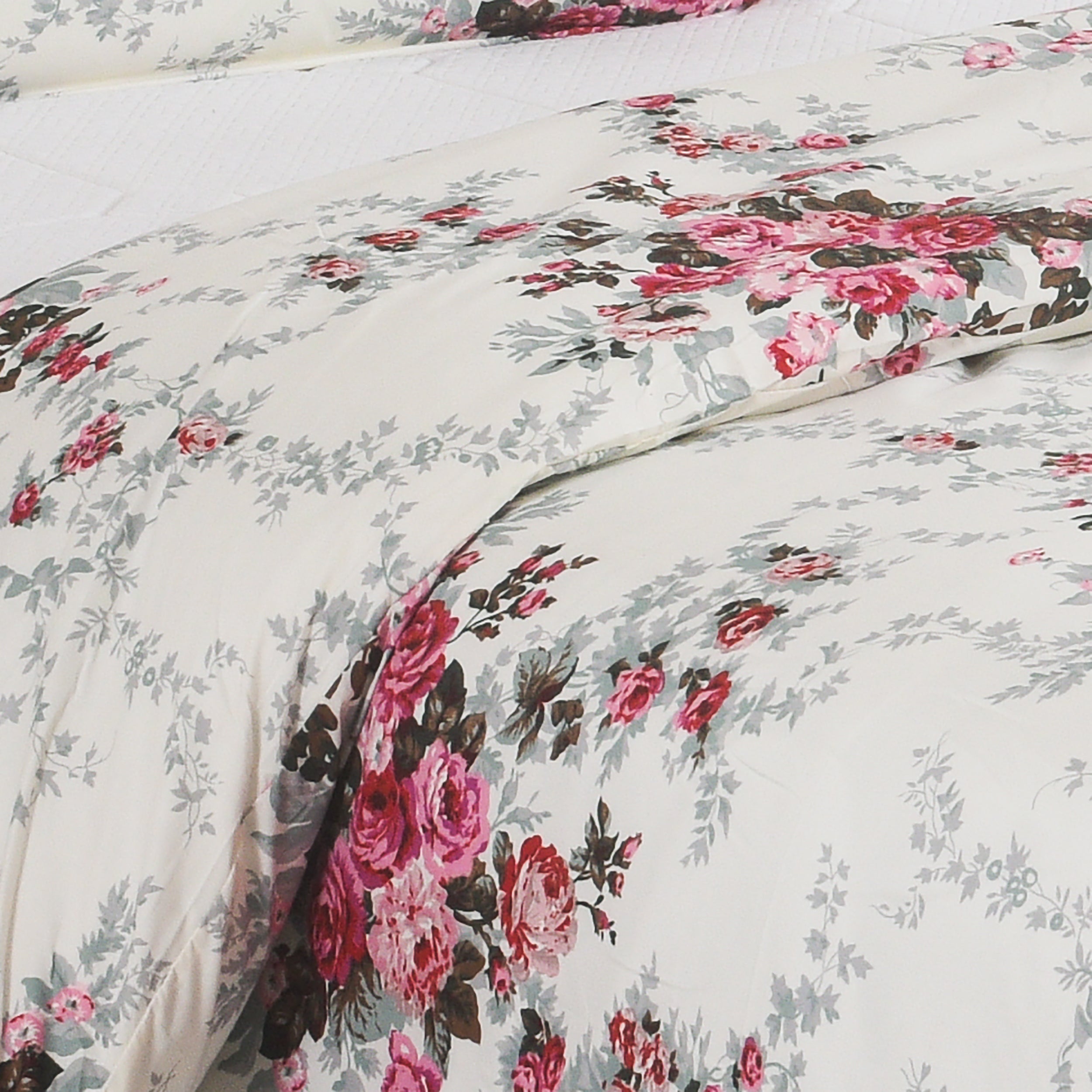 3pcs Printed Floral Duvet Set, Soft Bedding Set for Single Double King Super King, Elegant Duvet Cover Set with Pillowcases