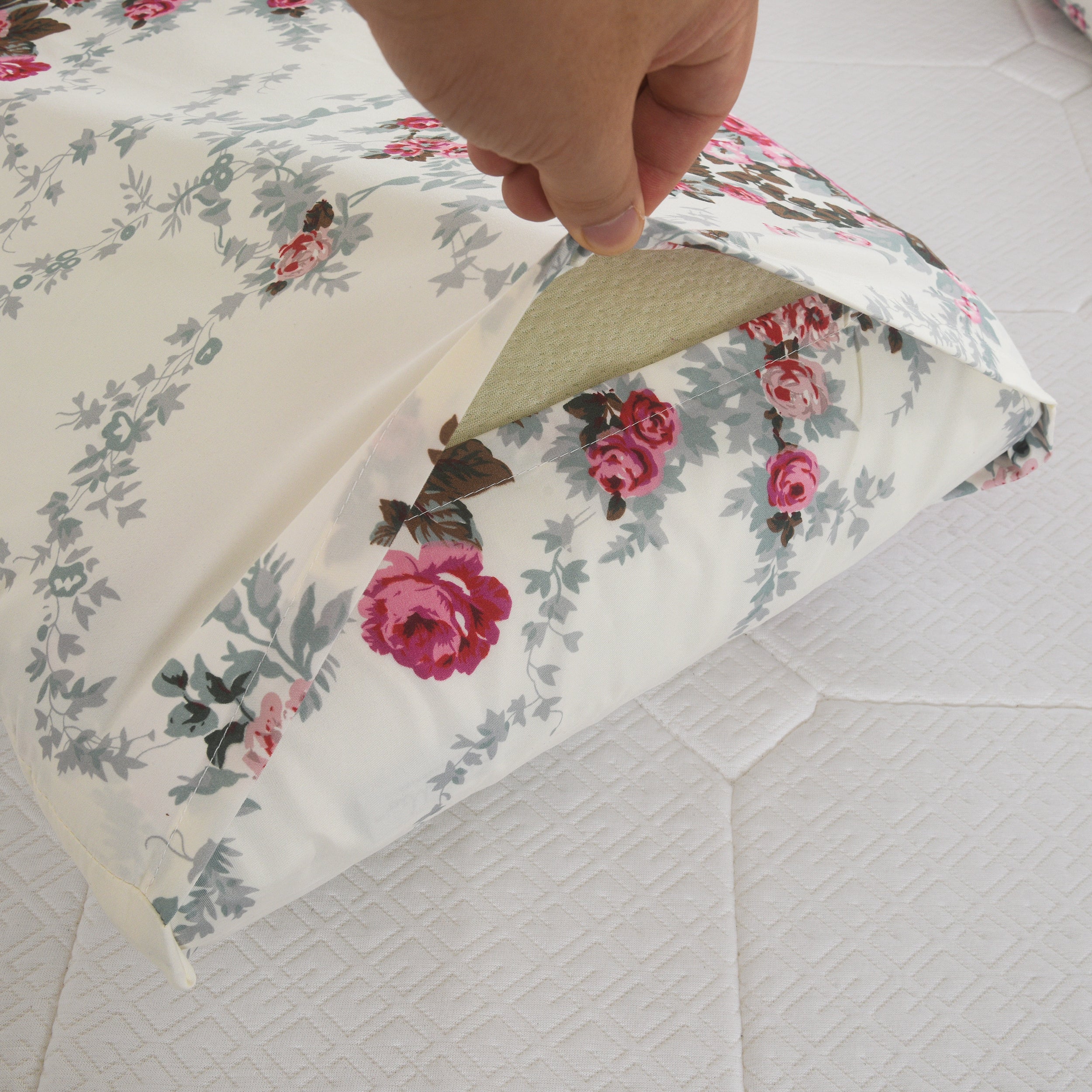 3pcs Printed Floral Duvet Set, Soft Bedding Set for Single Double King Super King, Elegant Duvet Cover Set with Pillowcases