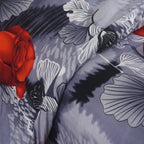 3pcs Printed Floral Duvet Set, Soft Bedding Set for Single Double King Super King, Elegant Duvet Cover Set with Pillowcases