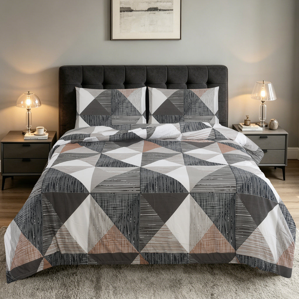 3pcs Printed Floral Duvet Set, Soft Bedding Set for Single Double King Super King, Elegant Duvet Cover Set with Pillowcases