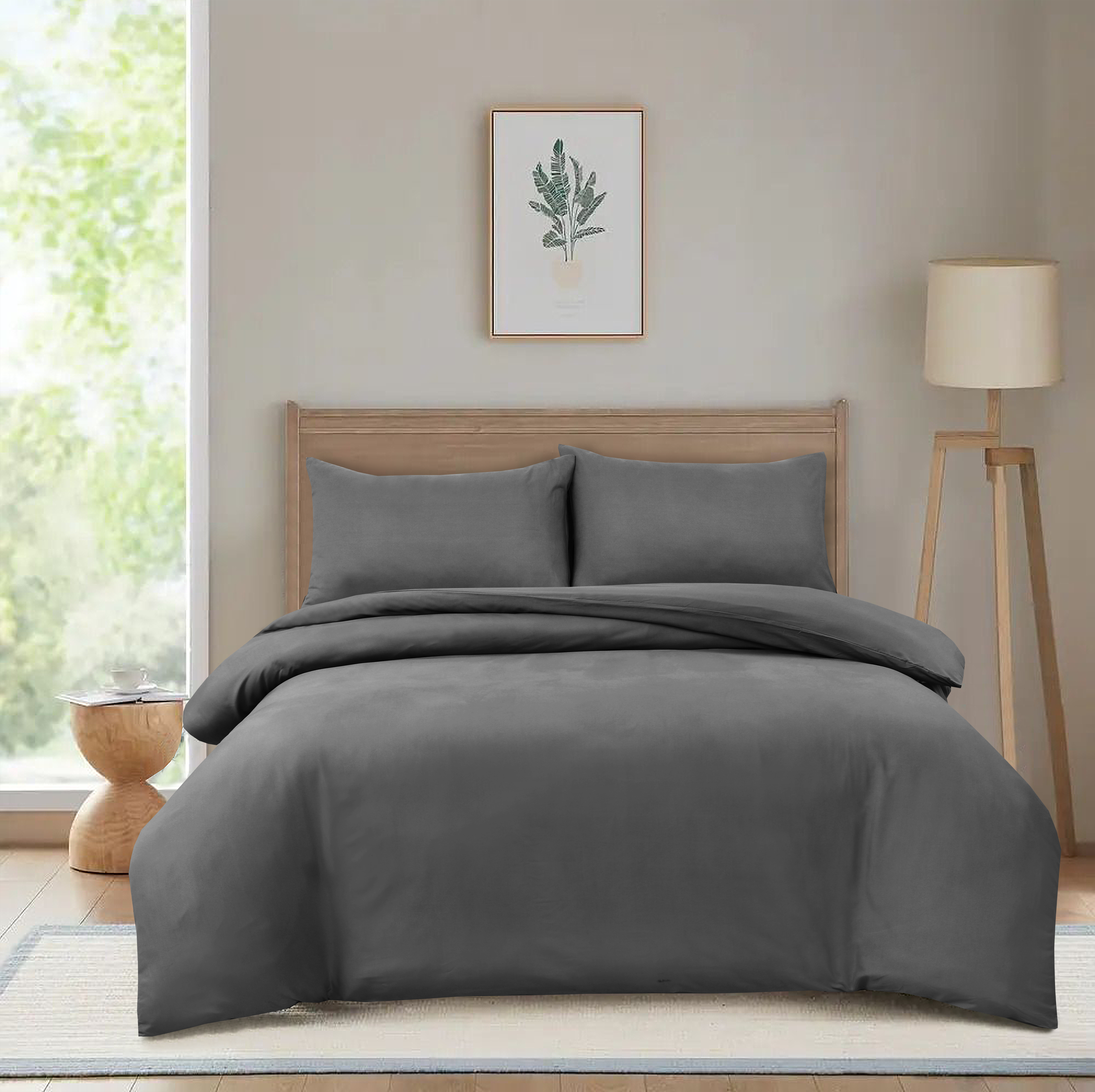 MillPrice Luxury 3-Piece Microfibre Duvet Cover Set – Single, Double, King & Super King