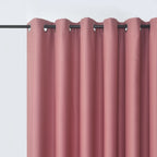 Blackout Curtains Pair, Thermal Insulated Eyelet Curtains for Bedroom & Living Room