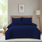 MillPrice Luxury 3-Piece Microfibre Duvet Cover Set – Single, Double, King & Super King