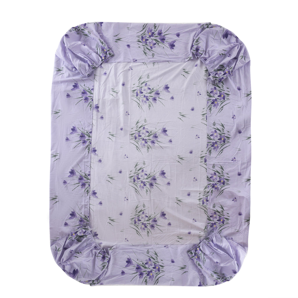 MillPrice 4 Piece Bedding Set Soft Microfibre Duvet Cover Fitted Sheet & Pillowcases Single Double King Super King