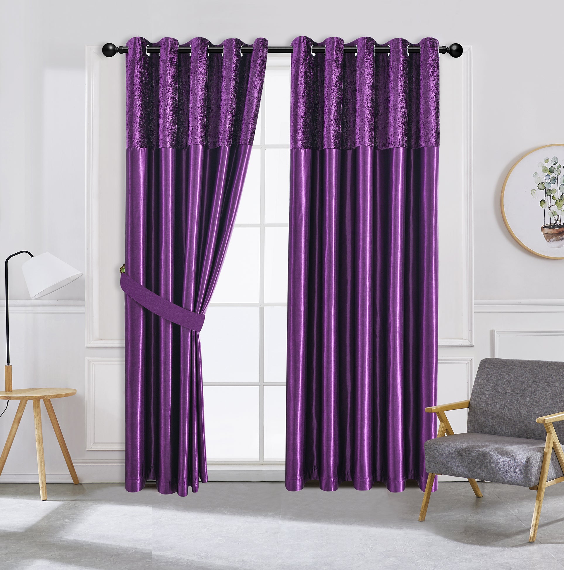 Silk Velvet Curtains – Luxury Blackout Style Panel Pair