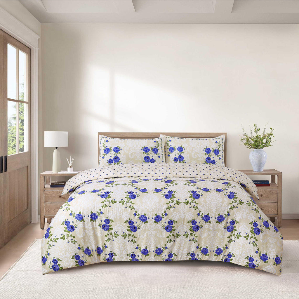 MillPrice Soft 4-Piece Bedding Set – Luxury Duvet Cover + Fitted Sheet And 2 Pillowcases