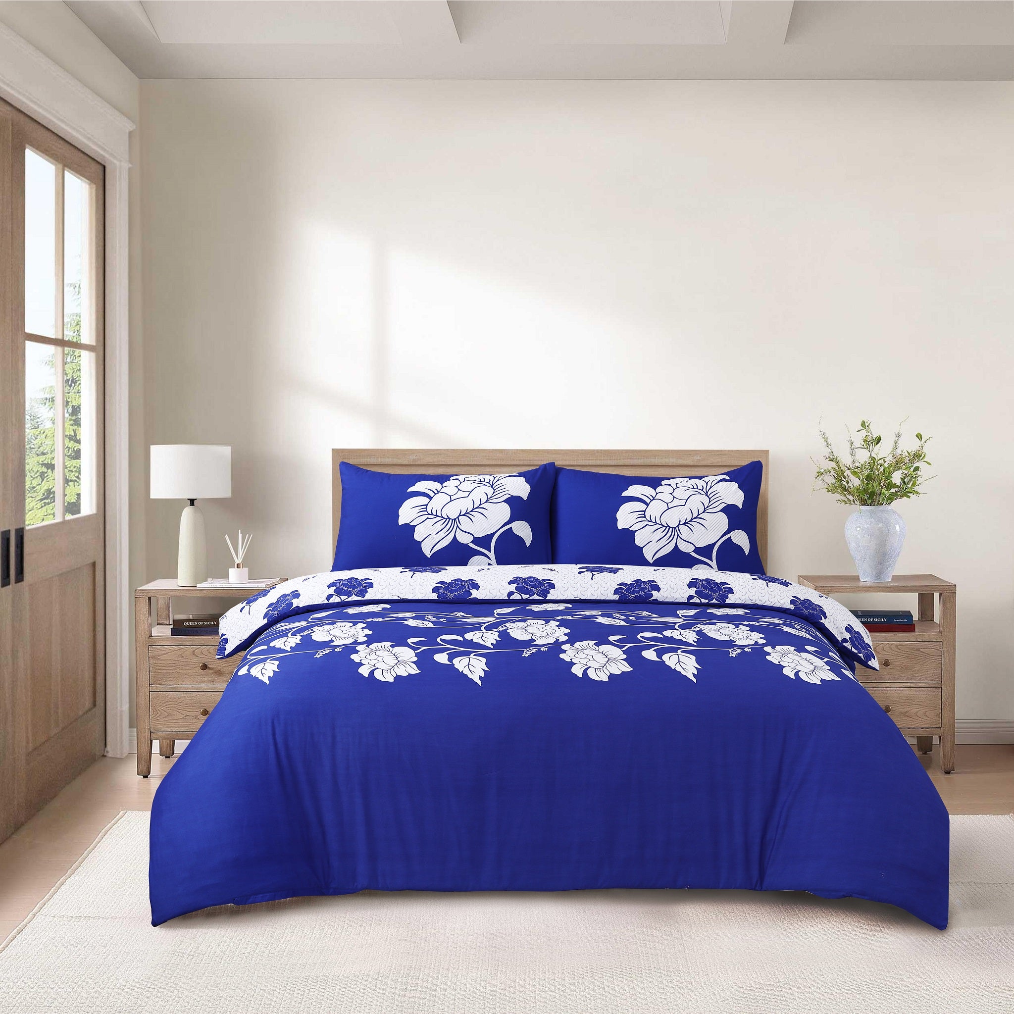 MillPrice Soft 4-Piece Bedding Set – Luxury Duvet Cover + Fitted Sheet And 2 Pillowcases