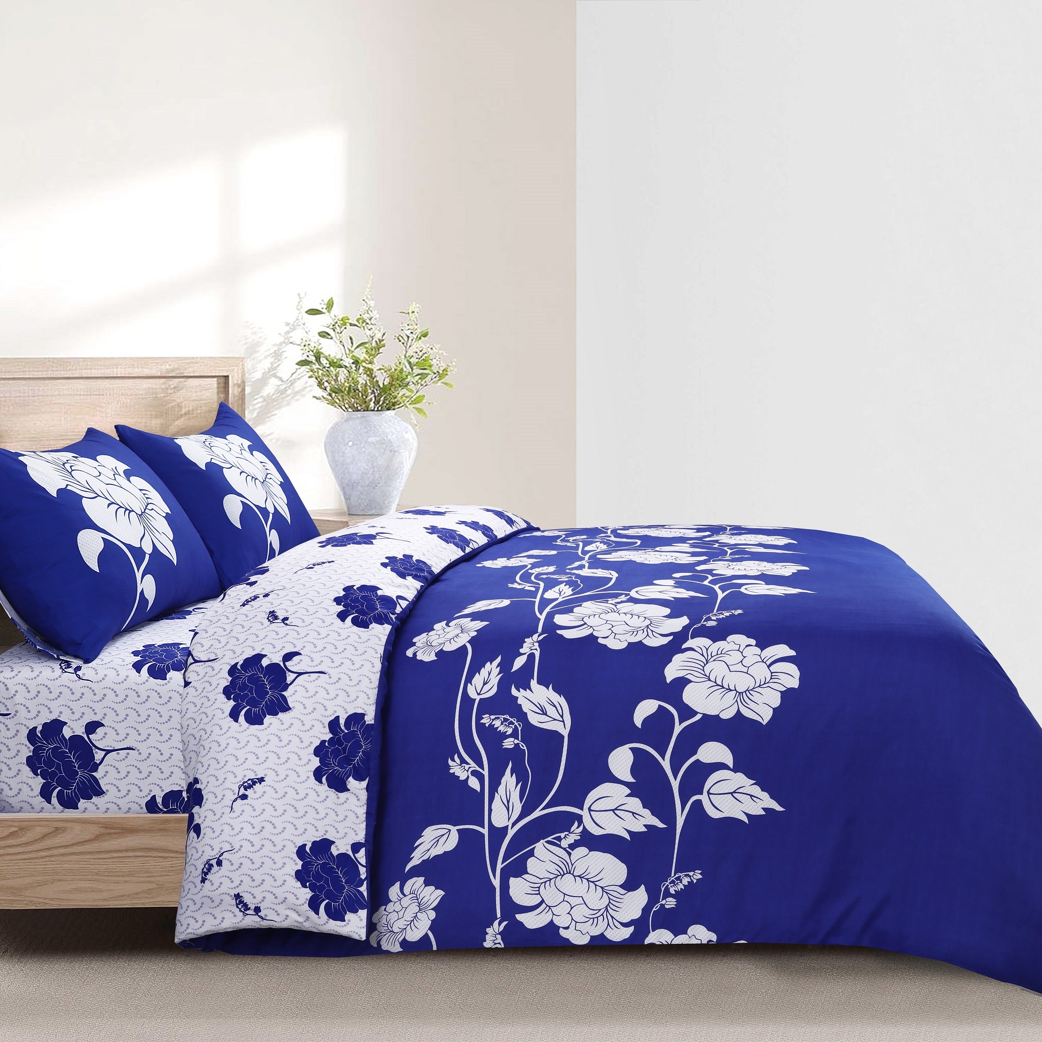 MillPrice Soft 4-Piece Bedding Set – Luxury Duvet Cover + Fitted Sheet And 2 Pillowcases
