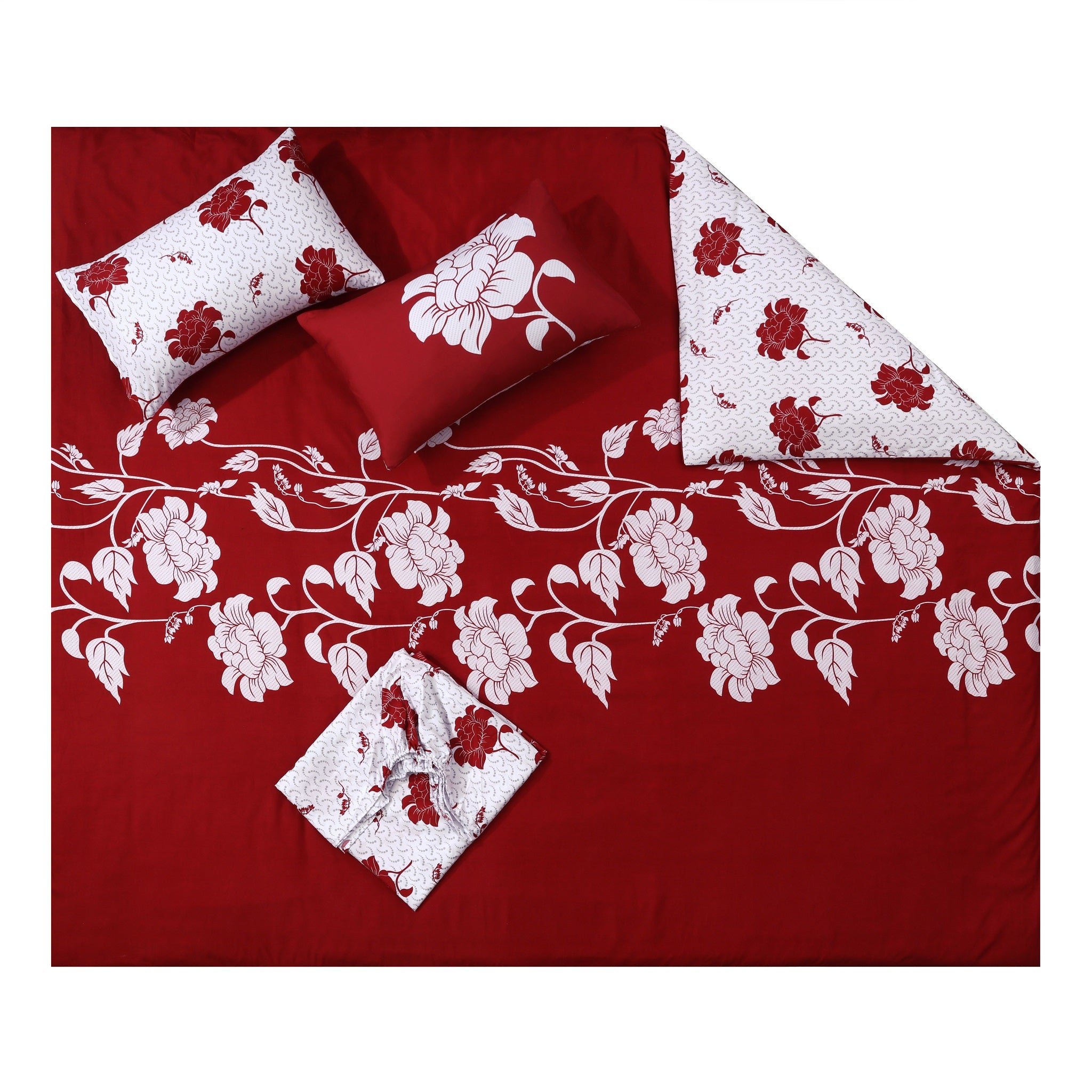 MillPrice Soft 4-Piece Bedding Set – Luxury Duvet Cover + Fitted Sheet And 2 Pillowcases