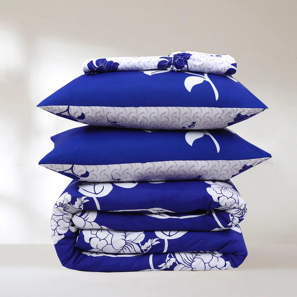 MillPrice Soft 4-Piece Bedding Set – Luxury Duvet Cover + Fitted Sheet And 2 Pillowcases