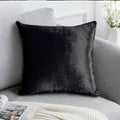 Luxury Italian Crushed Velvet Cushion Cover | Soft Decorative Throw Pillow Cover for Sofa, Bed & Living Room | 17 x 17 Inch