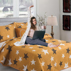 Luxury 3 Piece Bedding Set – Soft Microfibre Bedspread with Pillowcases | Lightweight & Cosy Bedspread-Milan