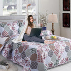 Luxury 3 Piece Bedding Set – Soft Microfibre Bedspread with Pillowcases | Lightweight & Cosy Bedspread-Milan