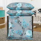 MillPrice Obsidian Marble Luxe Microfiber 4-Piece Bedding Set – Duvet Cover, Fitted Sheet & 2 Pillowcases