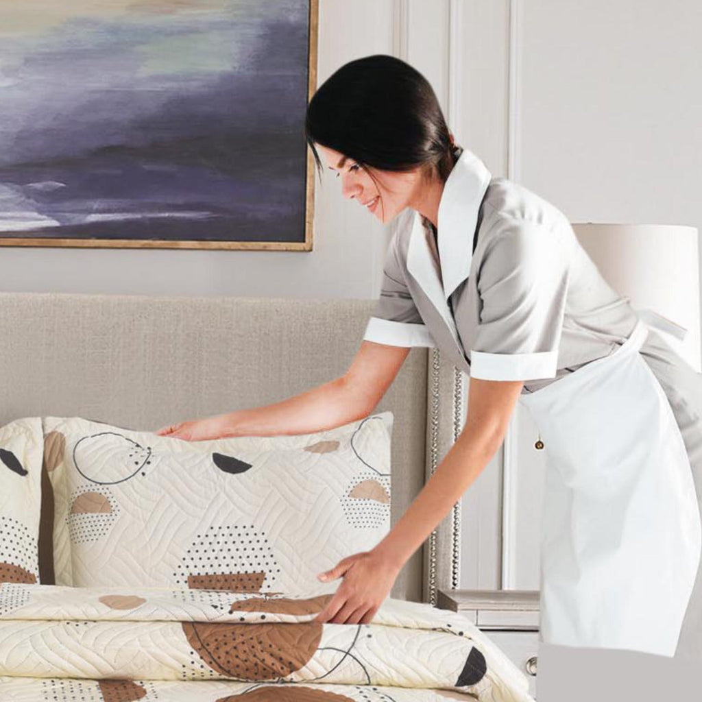 MillPrice Quilted 3-Piece Bedspread Set – Elegant Layered Comfort with Coordinated Pillowcases