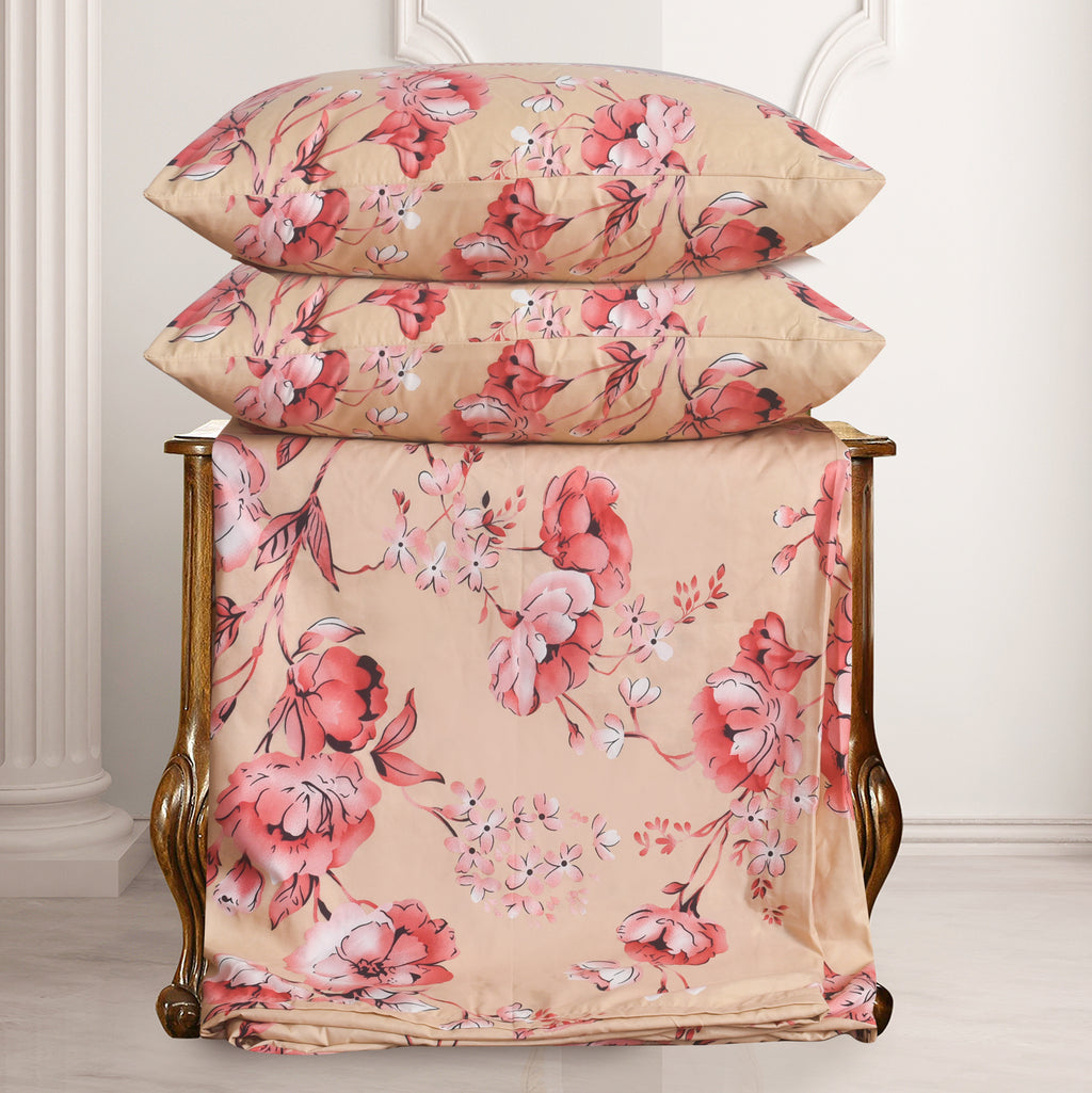 MillPrice Obsidian Marble Luxe Microfiber 4-Piece Bedding Set – Duvet Cover, Fitted Sheet & 2 Pillowcases