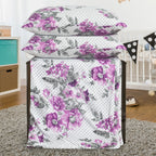 MillPrice Obsidian Marble Luxe Microfiber 4-Piece Bedding Set – Duvet Cover, Fitted Sheet & 2 Pillowcases