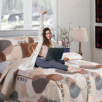 Luxury 3 Piece Bedding Set – Soft Microfibre Bedspread with Pillowcases | Lightweight & Cosy Bedspread-Milan