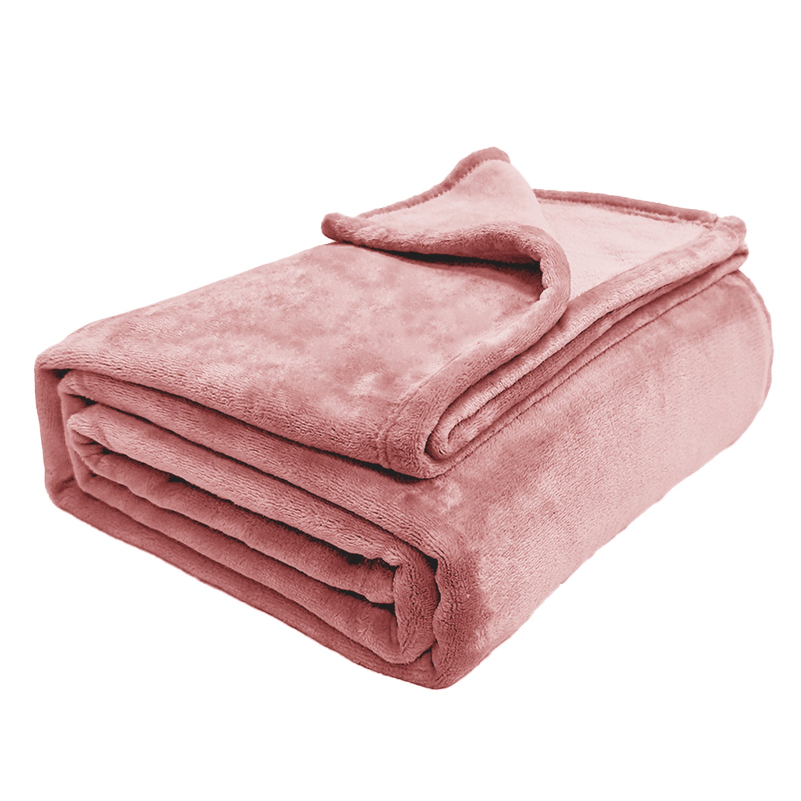 MillPrice Plain Fleece Throw Blanket – Soft Everyday Warmth