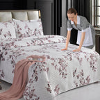 Luxury 3 Piece Bedding Set – Soft Microfibre Bedspread with Pillowcases | Lightweight & Cosy Bedspread-Milan