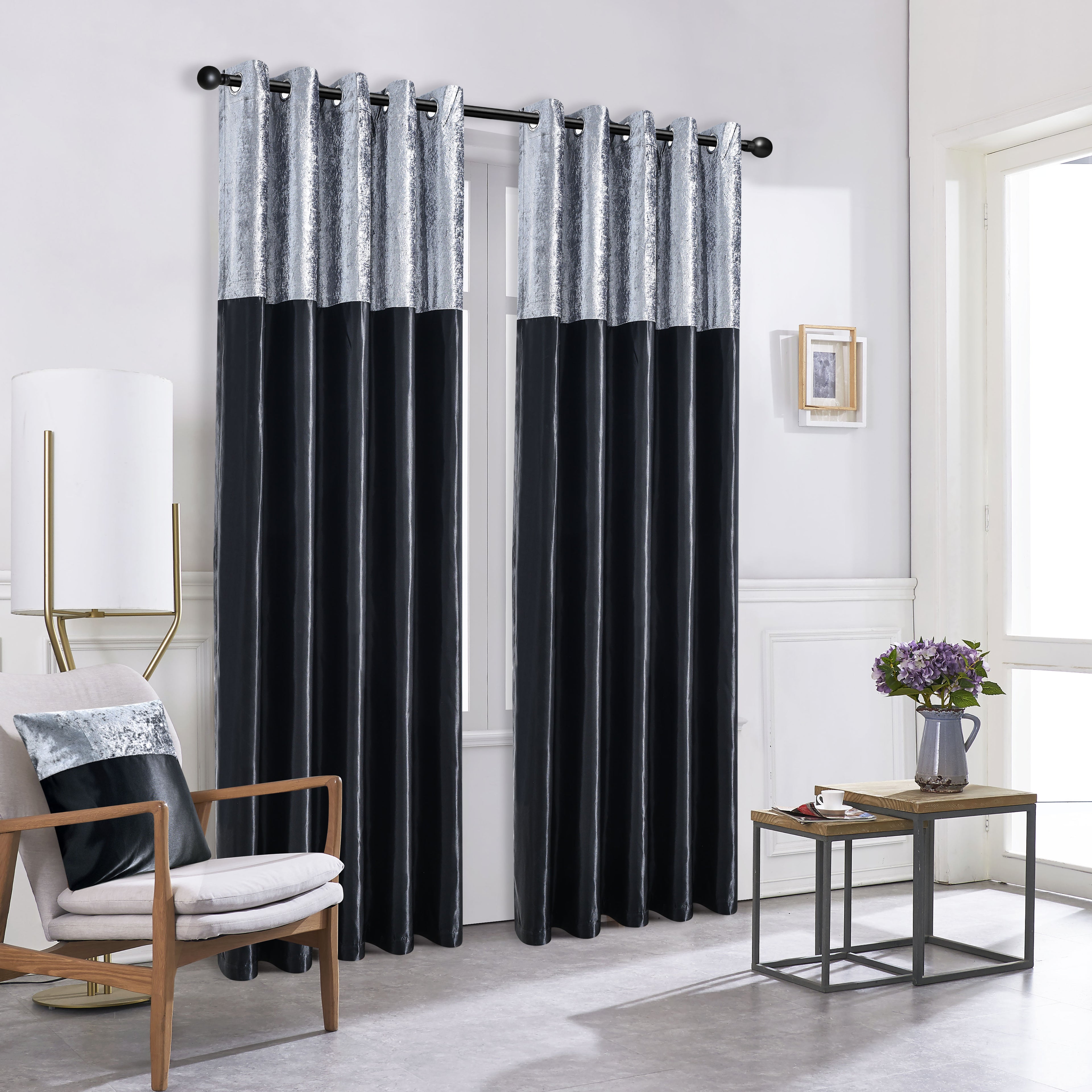 Silk Velvet Curtains – Luxury Blackout Style Panel Pair