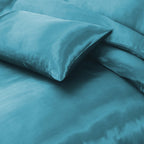 Luxury Satin Silk 6-Piece Bedding Set – Duvet Cover, Fitted Sheet & Pillowcases – Hotel-Style Soft, Elegant Bed Linen UK Sizes