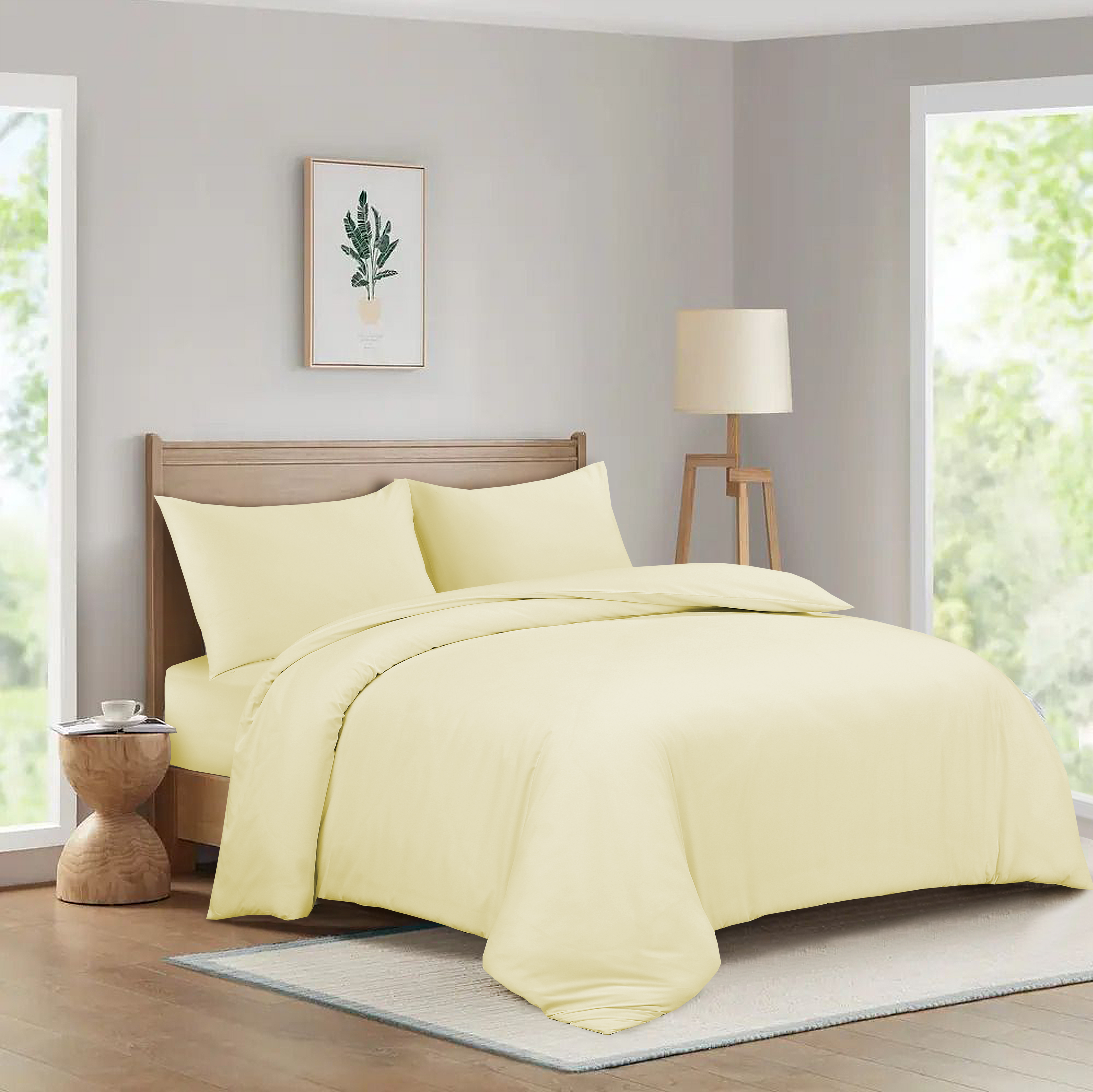 MillPrice Luxury 3-Piece Microfibre Duvet Cover Set – Single, Double, King & Super King