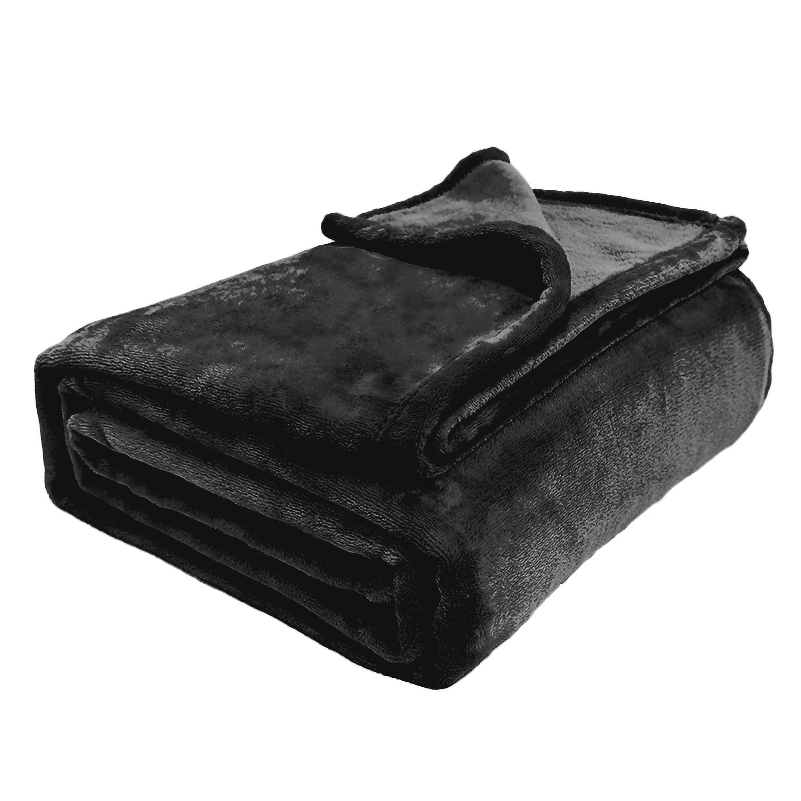 MillPrice Plain Fleece Throw Blanket – Soft Everyday Warmth