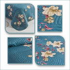MillPrice Quilted 3-Piece Bedspread Set – Elegant Layered Comfort with Coordinated Pillowcases