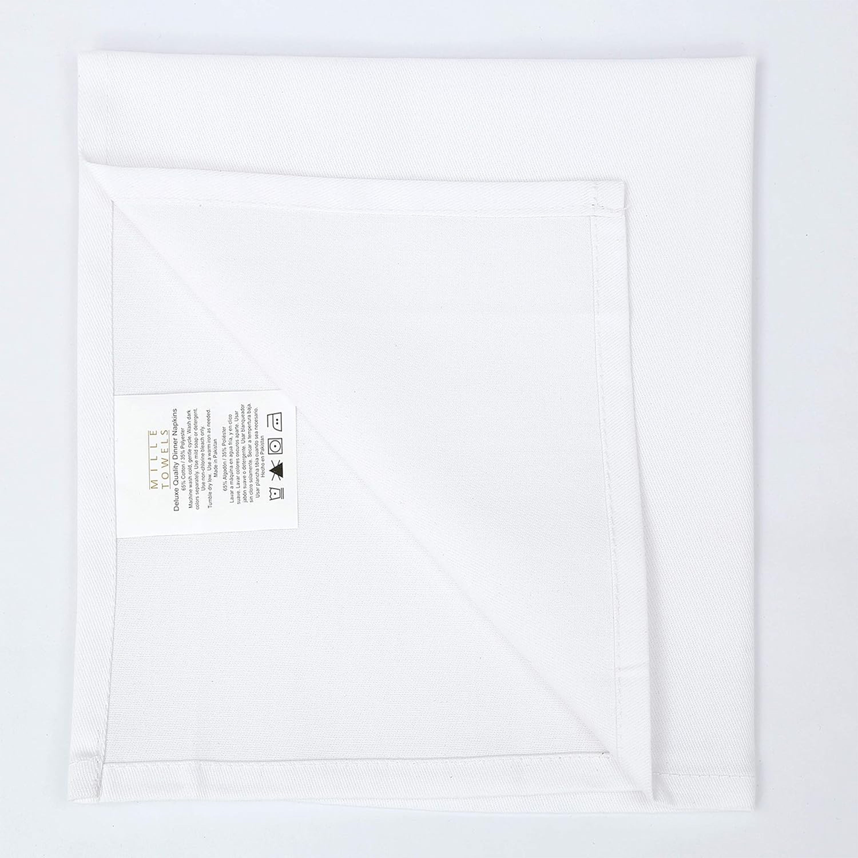 12 Pack Cotton Napkins 18x18 - Hotel Quality for Parties and Weddings