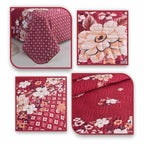 MillPrice Quilted 3-Piece Bedspread Set – Elegant Layered Comfort with Coordinated Pillowcases