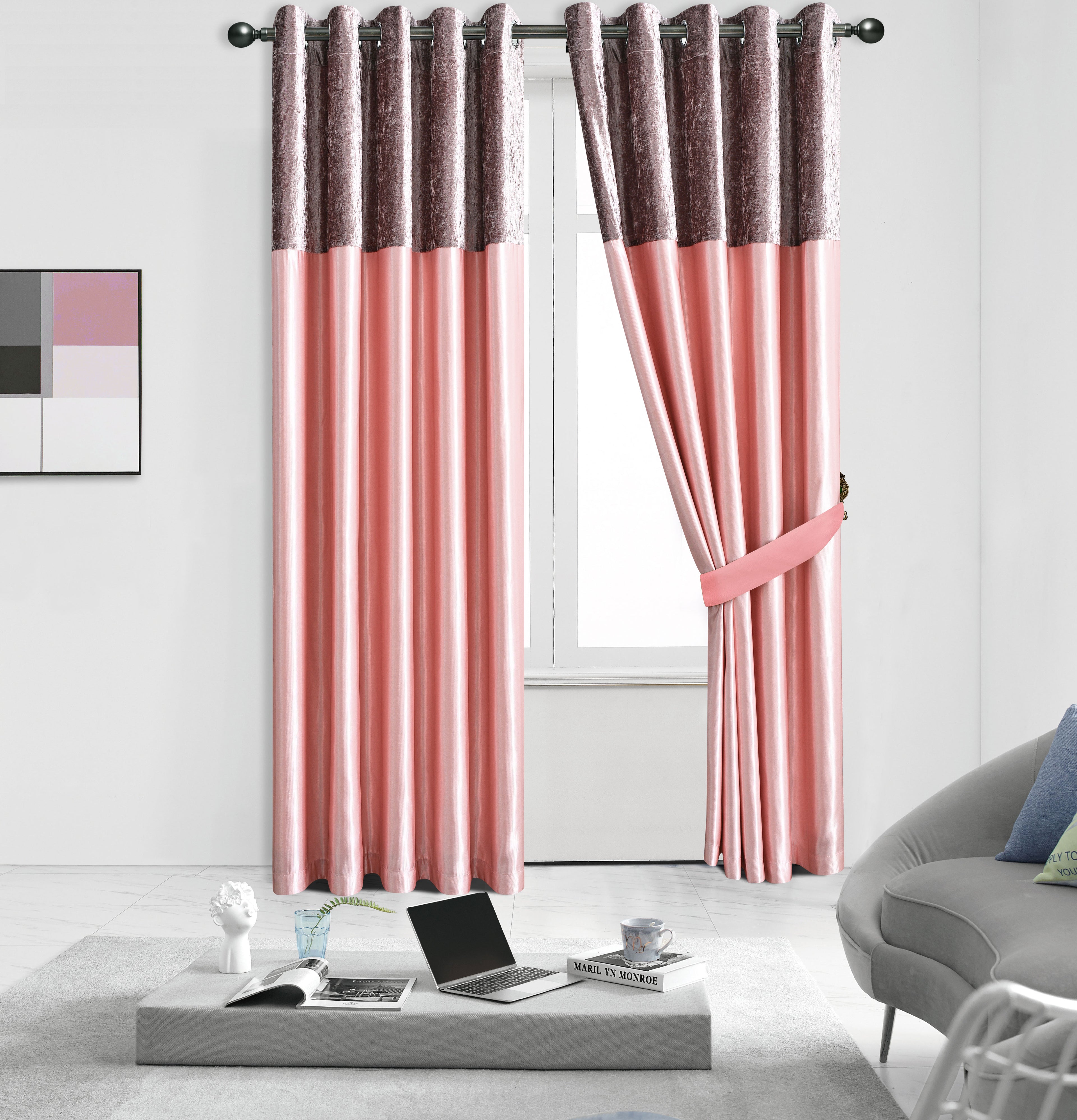 Silk Velvet Curtains – Luxury Blackout Style Panel Pair