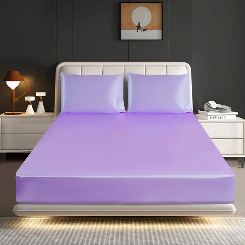 Mill Price Luxury Satin Fitted Sheet Set – 40cm Extra Deep Bed Sheet with Pillowcases | Single Double King