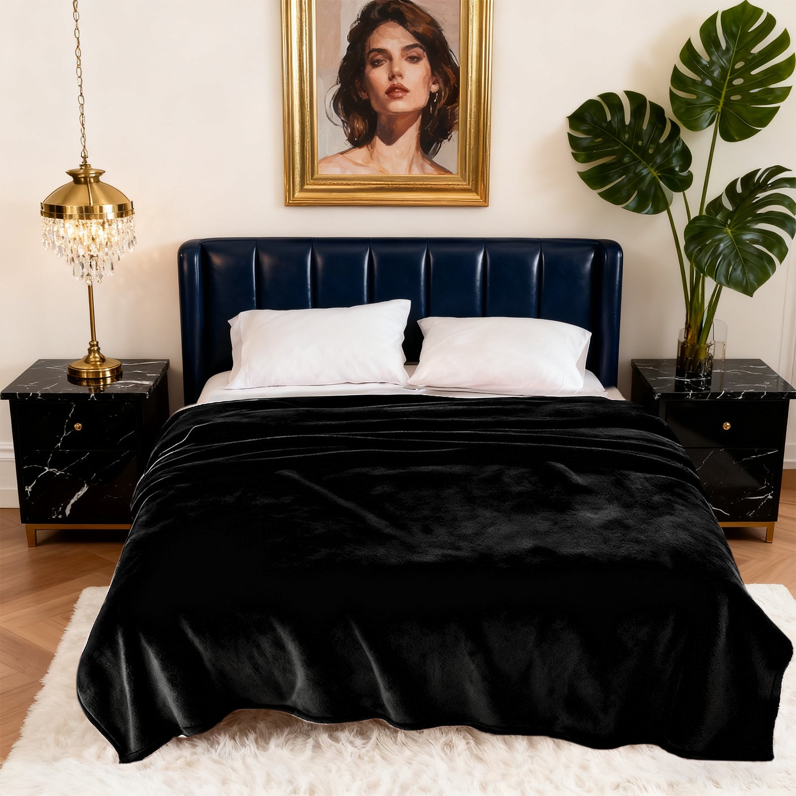 MillPrice Plain Fleece Throw Blanket – Soft Everyday Warmth